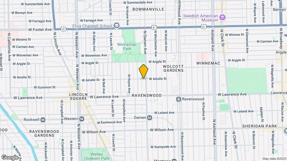 4854 N Damen Ave, Unit M01B Map and Location Details
