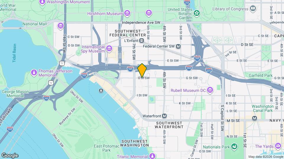 624 G St SW, Unit B Map and Location Details