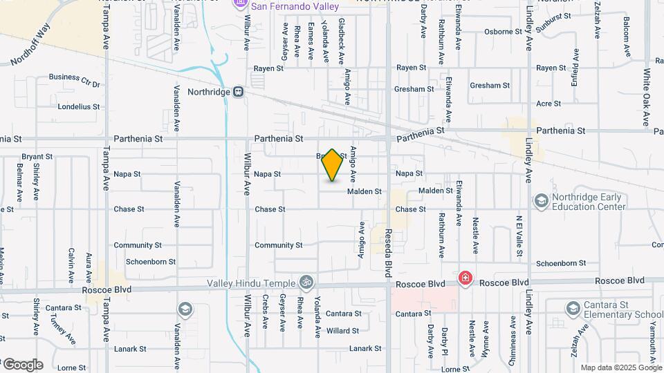 18639 Malden St Map and Location Details