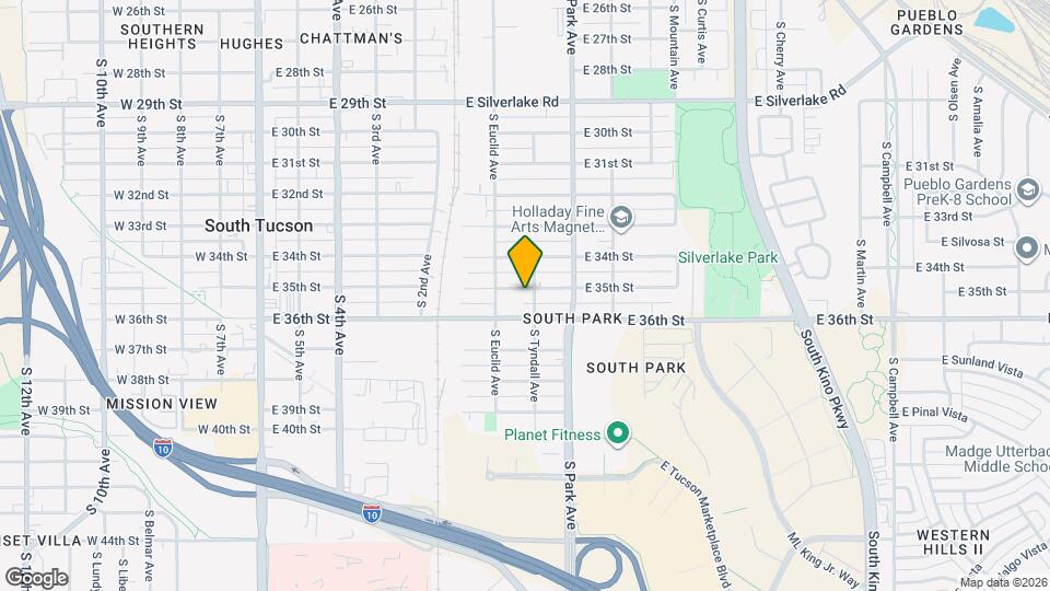 838 E 35th St Map and Location Details