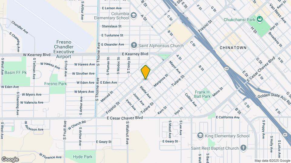 540 Fresno St Map and Location Details