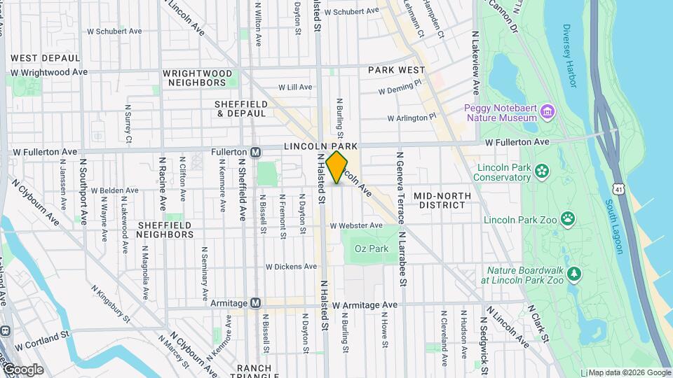 737 W Belden Ave, Unit Heart of Lincoln Park Map and Location Details