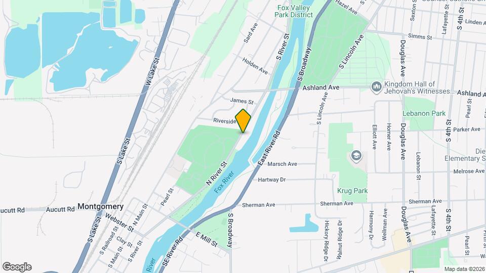 453 1/2 N River St Map and Location Details