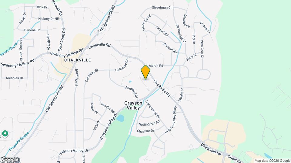 2347 Grayson Valley Cir Map and Location Details