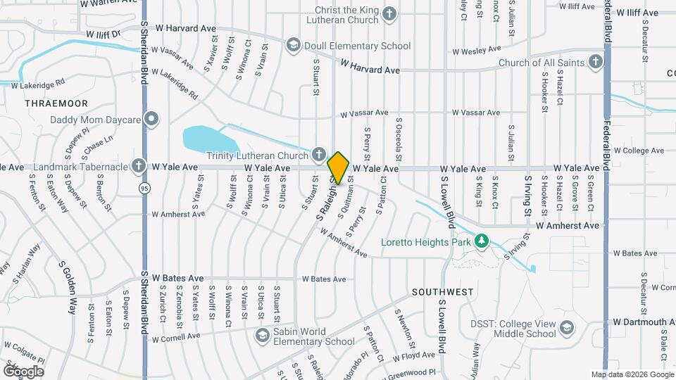 2734 S. Raleigh Street Mapa y Detalles de la Ubicación