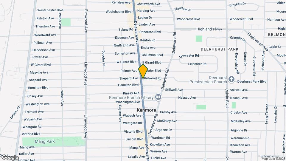 3107 Delaware Ave Map and Location Details