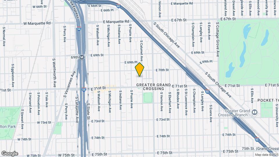7026 S Calumet Ave Map and Location Details