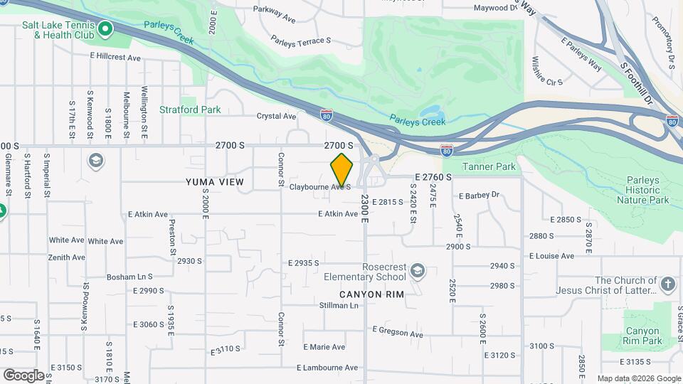 2258 E Claybourne Ave, Unit Unit A Map and Location Details