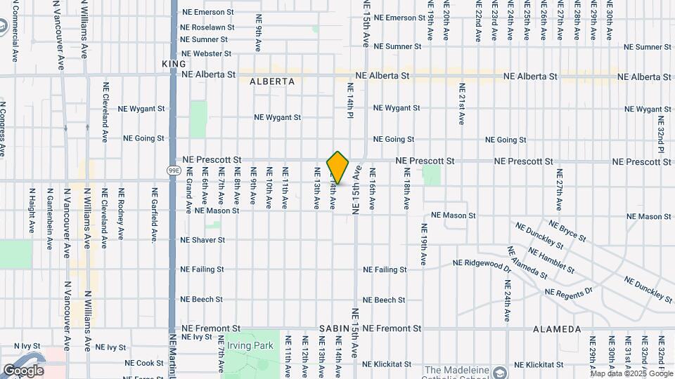 1406 -1410 NE Skidmore St., Unit ALL UTILITIES INCLUDED 2 Br. Map and Location Details