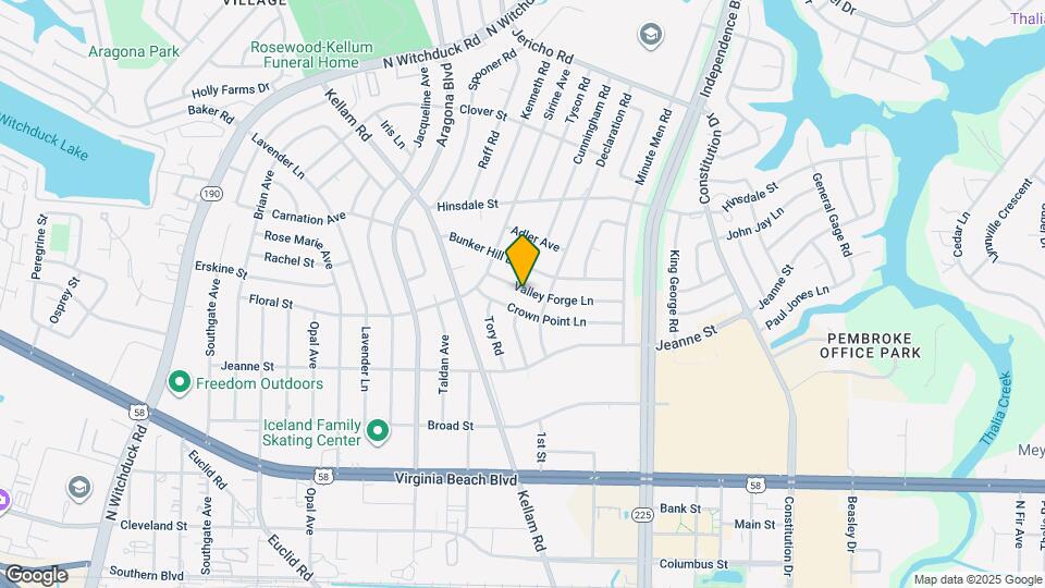 4713 Valley Forge Ln Map and Location Details