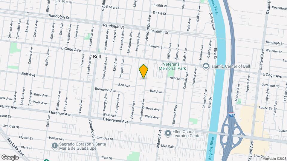 6631 Heliotrope Ave Map and Location Details