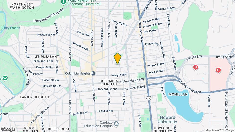 1201 Kenyon St NW Map and Location Details
