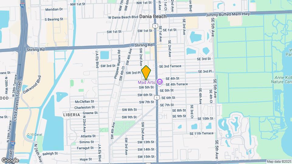 Dania MultiPlex Map and Location Details