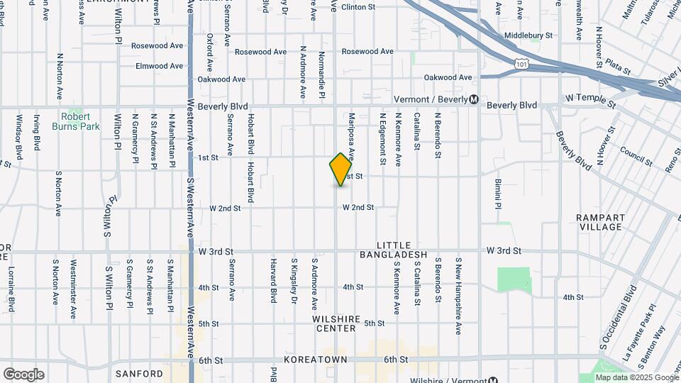 122 S Normandi Ave Mapa y Detalles de la Ubicación