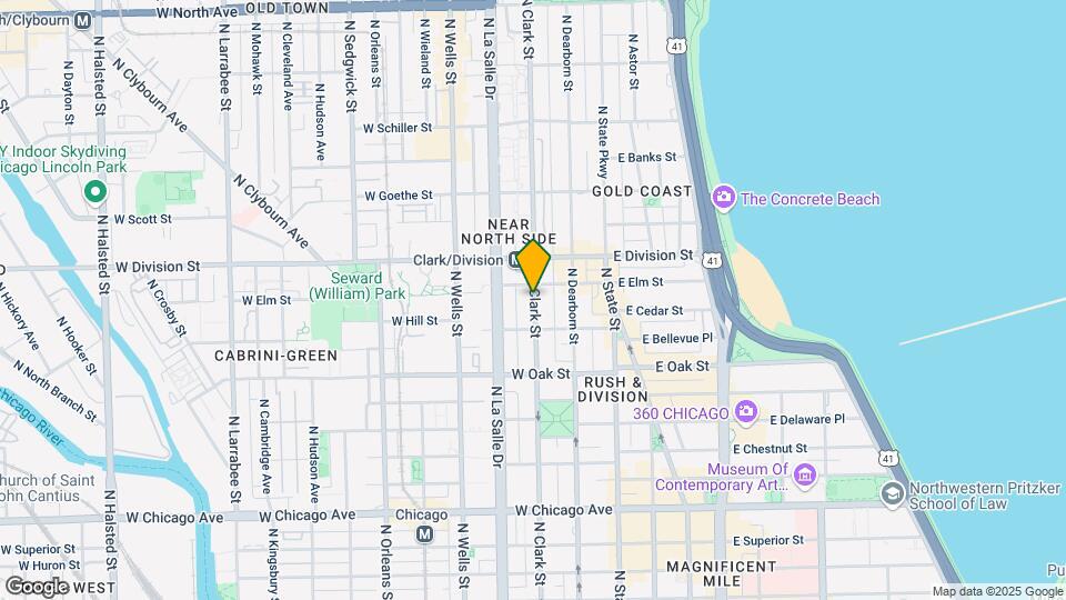 1130 N Clark St Mapa y Detalles de la Ubicación