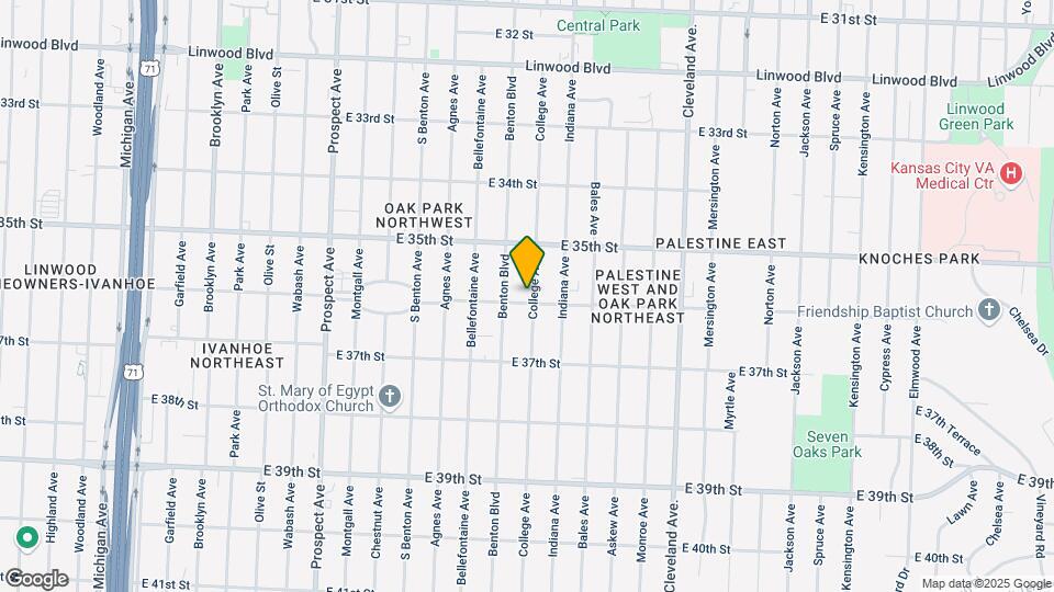 3542 College Ave Map and Location Details
