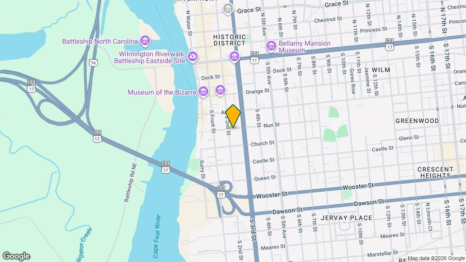 206 Nun St Map and Location Details