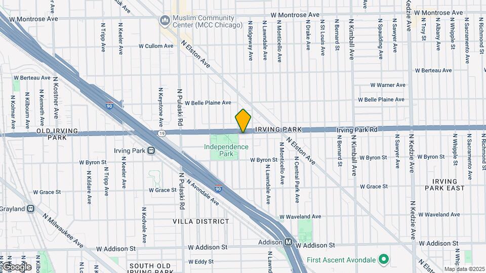 3751 W Irving Park Rd Map and Location Details