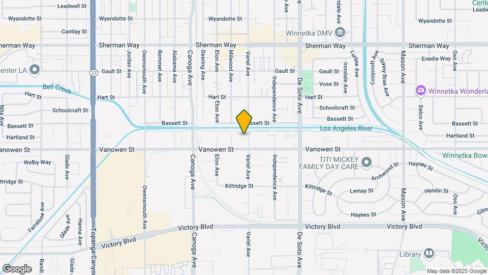 6823 Variel Ave Map and Location Details