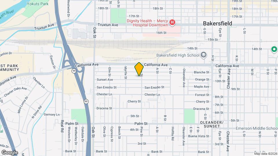 2606 Sunset Ave Map and Location Details