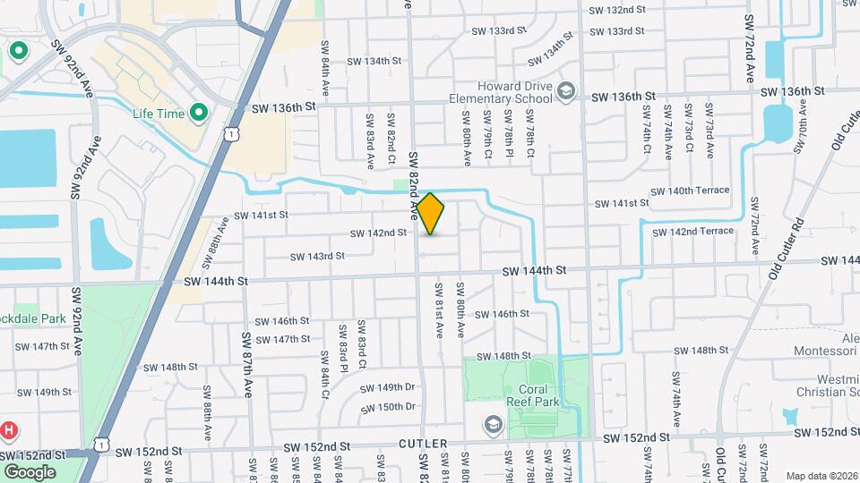 8100 SW 142nd Terrace Map and Location Details