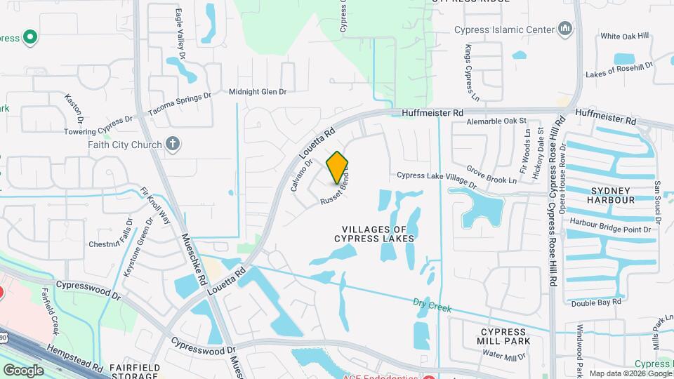 15103 Russet Bend Ln Map and Location Details