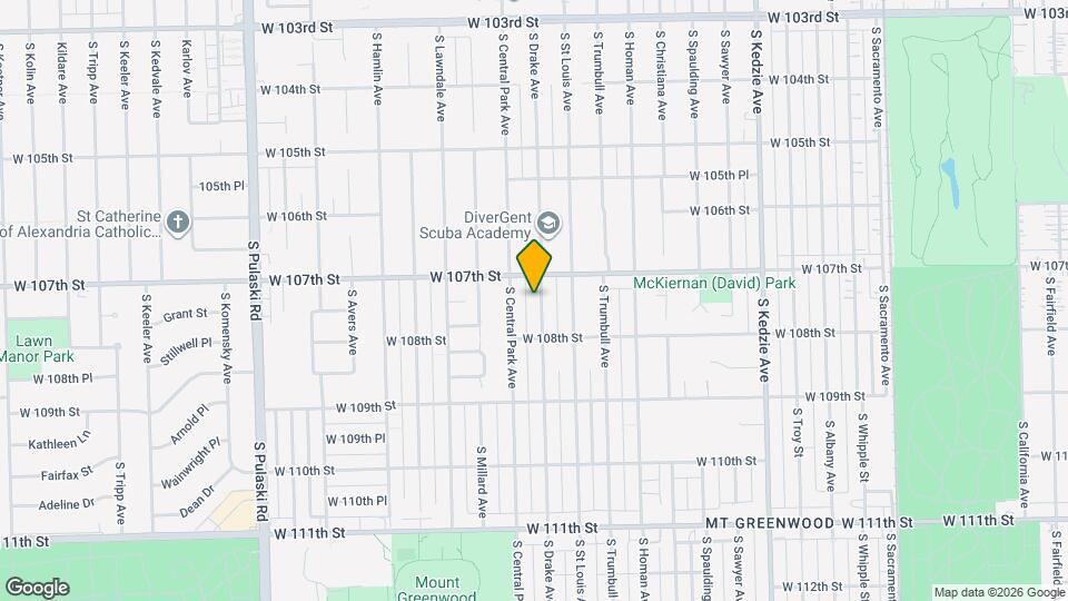 10724 S Drake Ave Map and Location Details