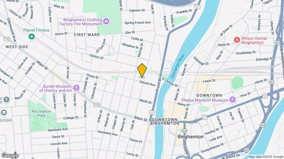 163 Oak St Map and Location Details