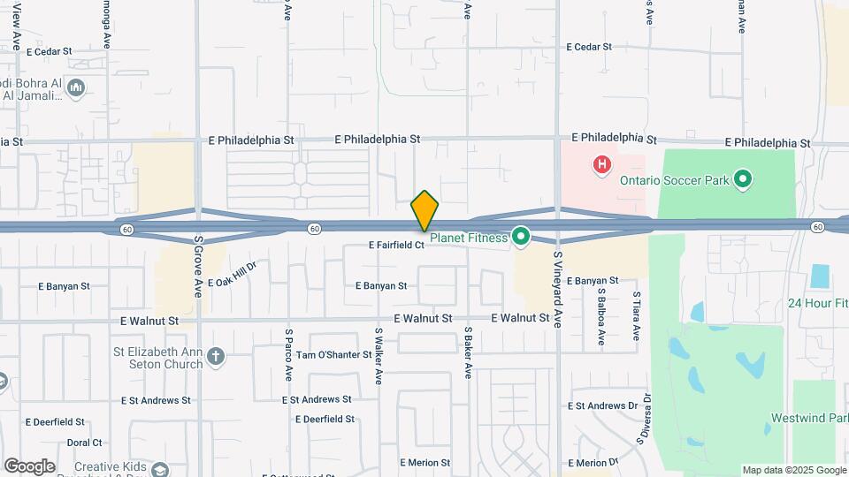 1555 E Fairfield Ct Map and Location Details
