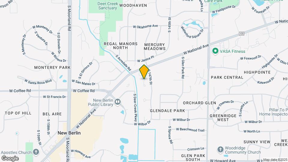 14784 W Hidden Creek Ct Mapa y Detalles de la Ubicación