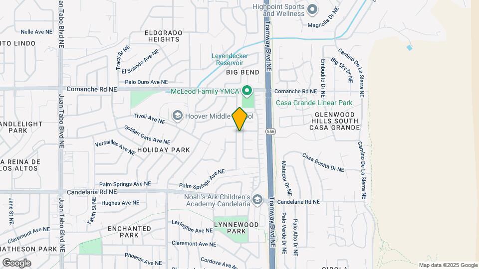3508 Yosemite Dr NE Map and Location Details