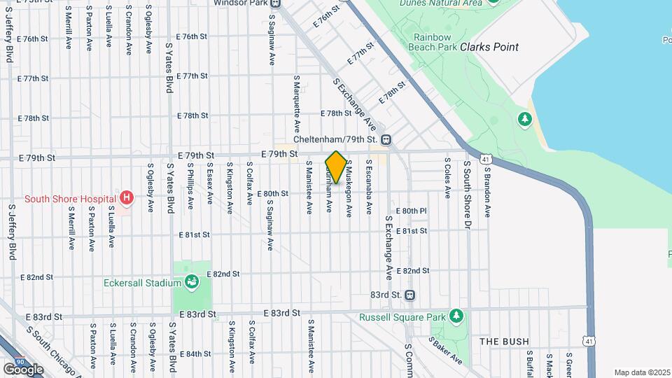 7957 S Burnham Ave Map and Location Details