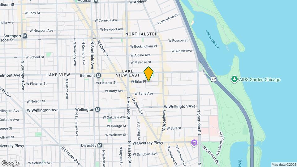653 W Briar Pl, Unit #2 Map and Location Details