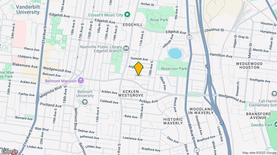 1017 Wade Ave Map and Location Details