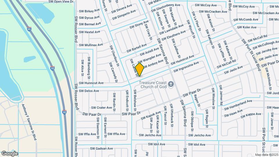 1350 SW Hunnicut Ave Mapa y Detalles de la Ubicación