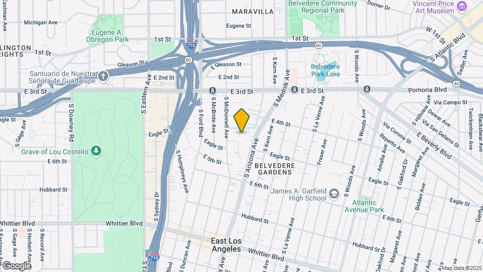 4634 Strang Ave Mapa y Detalles de la Ubicación