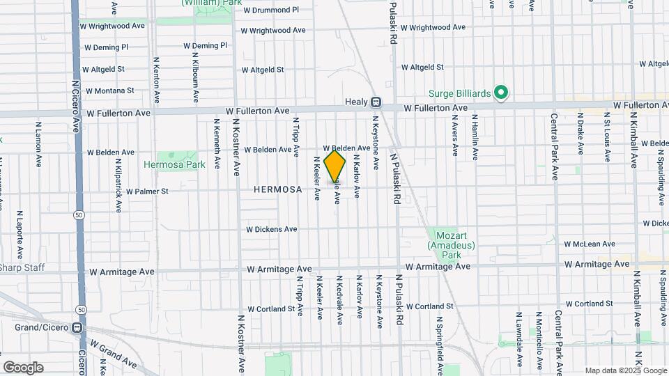 4136 W Palmer St Map and Location Details