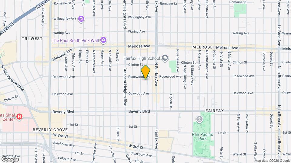 449 N Hayworth Ave, Unit 451 Map and Location Details