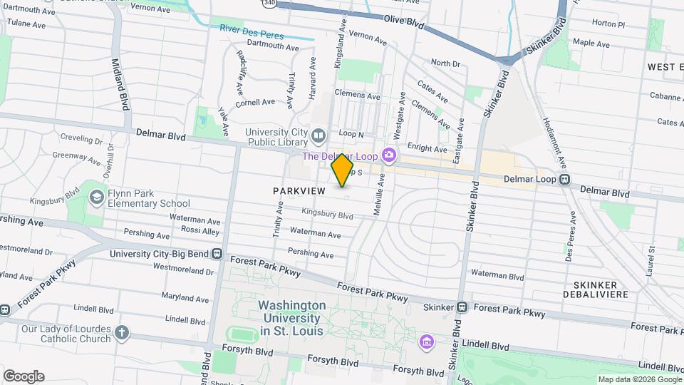 6646 Washington Ave Map and Location Details
