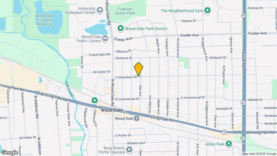 390 Oak Ave Map and Location Details