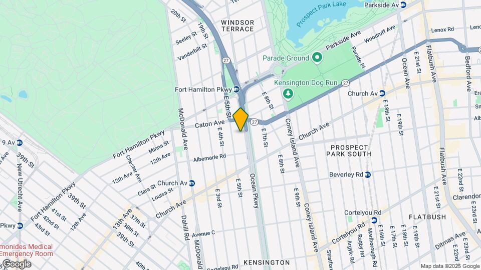134 Ocean Parkway Map and Location Details
