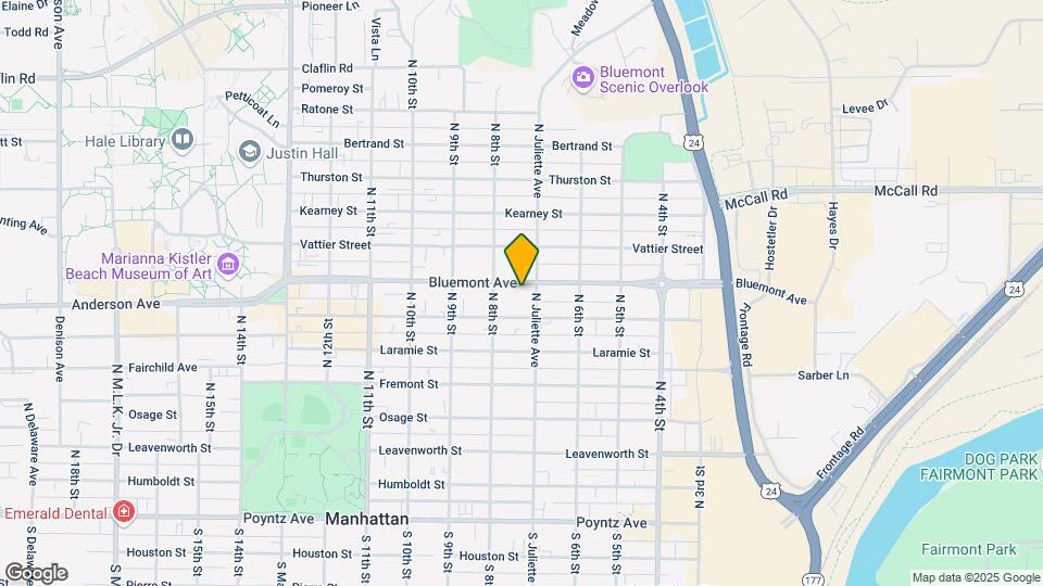 709 Bluemont Ave Map and Location Details