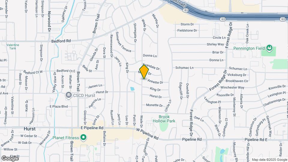 1108 Wade Dr Map and Location Details