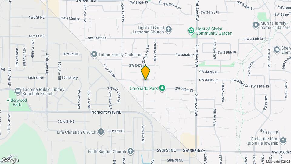 4541 SW 348th Pl Map and Location Details