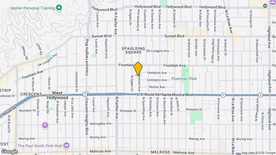 1205 N Genesee Ave Map and Location Details
