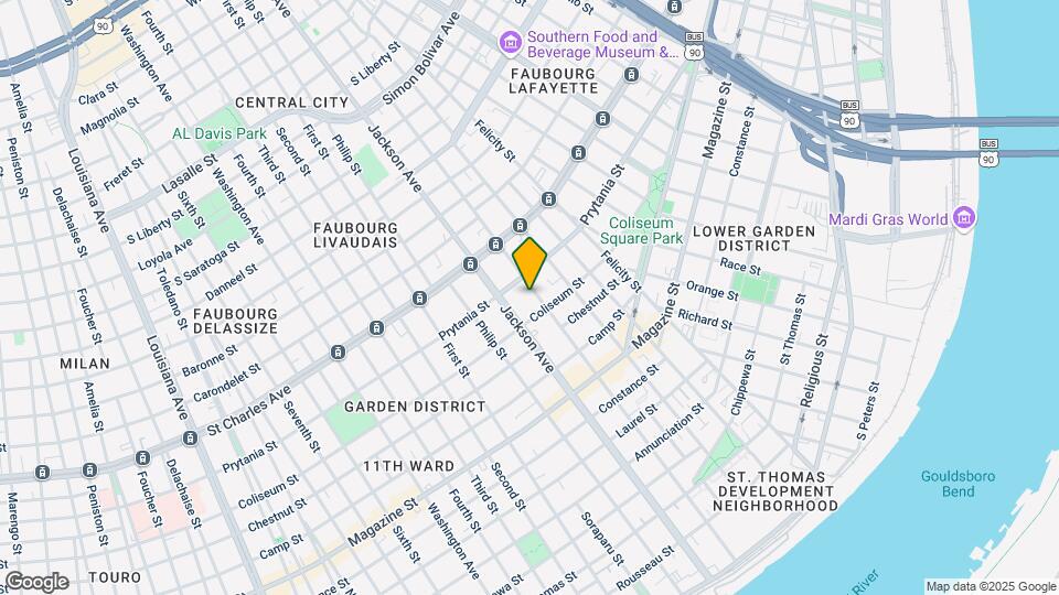 1428 Josephine St Mapa y Detalles de la Ubicación