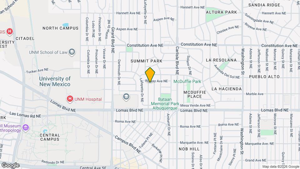 816 Loma Vista Dr NE Mapa y Detalles de la Ubicación