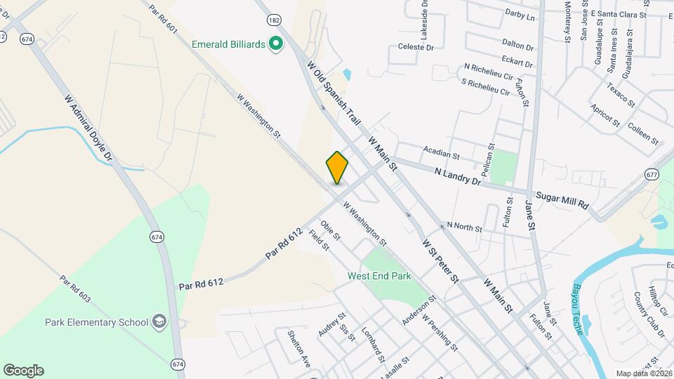 1202 W Washington St Map and Location Details