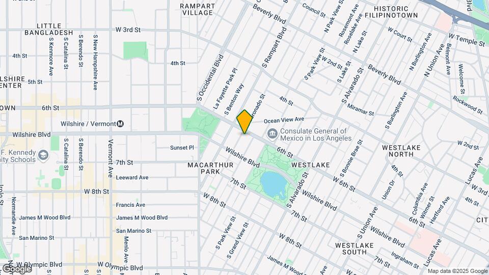 610 S Coronado St Map and Location Details