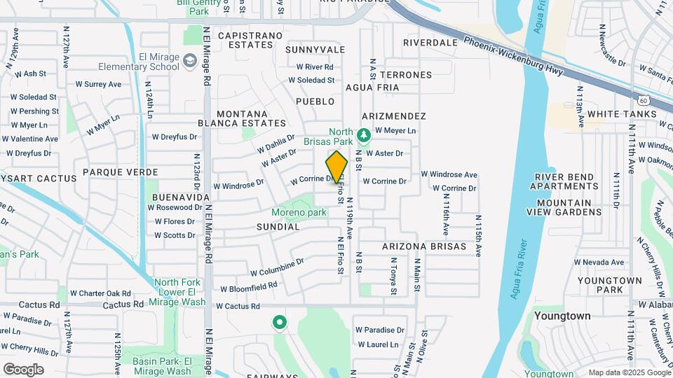 11916 W Rosewood Dr Map and Location Details